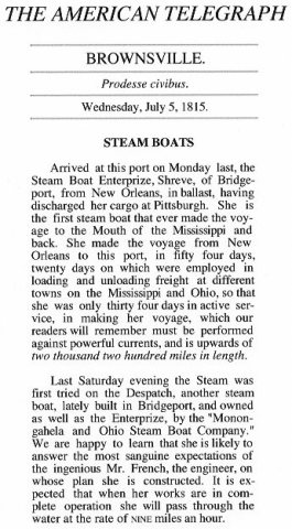 American Telegraph 7-5-1815
