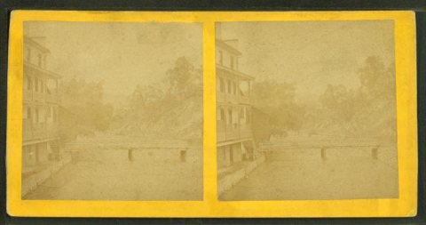 Looking down Spring Creek from Bush House.Alternate Title: Views taken from and near the ‘Bush House,’ Bellefonte, Pa
