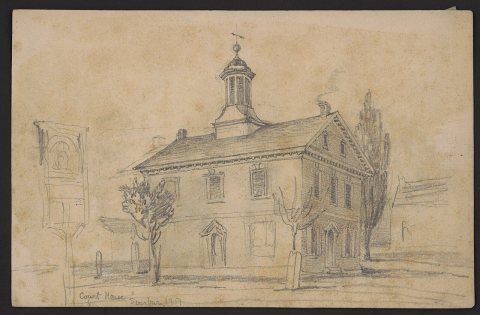 Court house, Sunbury 1851