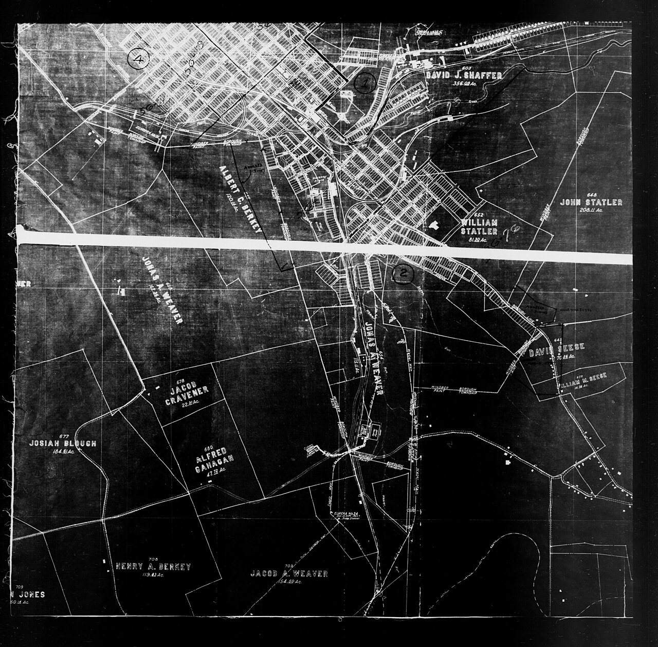 1940 Census Enumeration District Maps - Pennsylvania - Somerset County - Windber - ED 56-73, ED 56-74, ED 56-75, ED 56-…