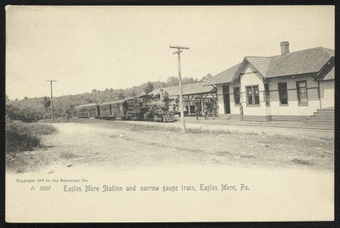 Eagles Mere Station and narrow gauge train
