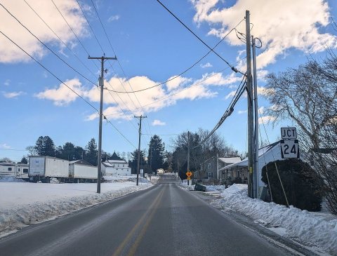 PA 216 eb approaching PA 24, Feb. 2026