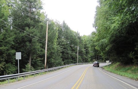 PA 36 sb entering Westover, Aug. 2024