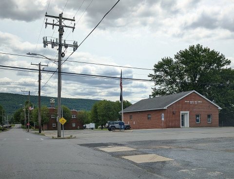 Gratz, PA post office and fire department, June 2025