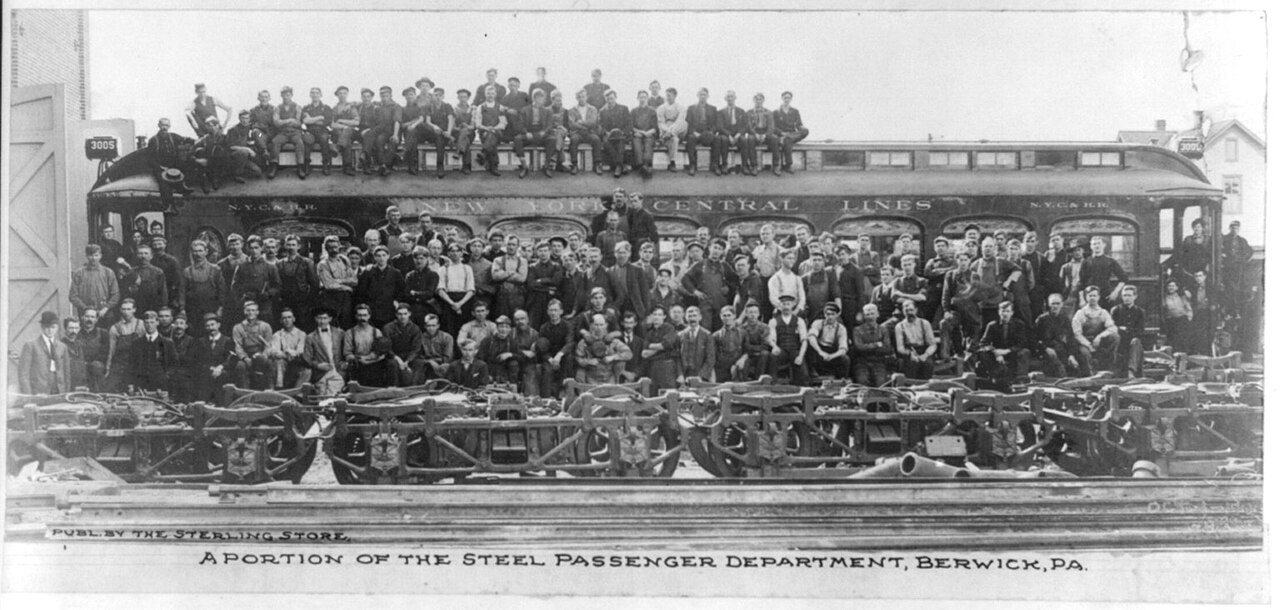 A portion of the steel passenger department, Berwick, PA