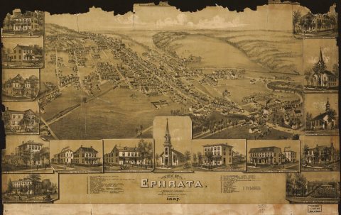 View of Ephrata, Pennsylvania