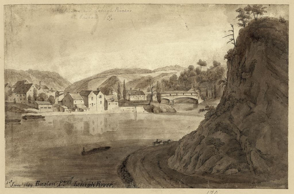 Delaware and Lehigh rivers at Easton Pa
