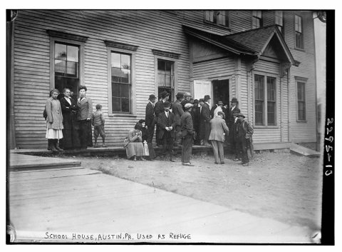 School house, Austin, Pa. Used as refuge