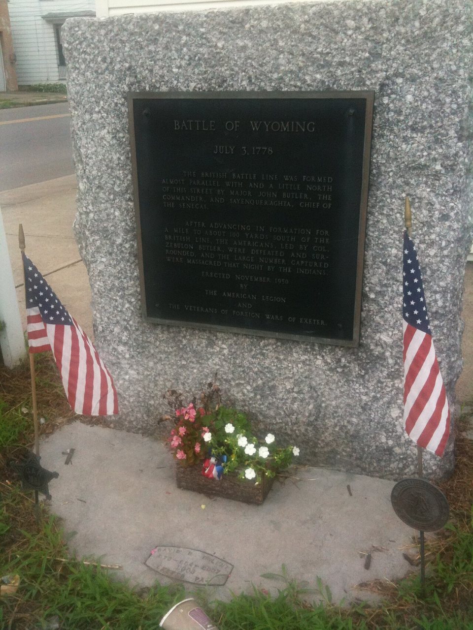 Battle of Wyoming Marker