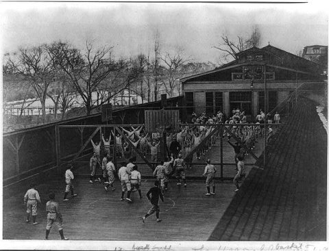 Pottstown, Pa. The Hill School. Outdoor gym