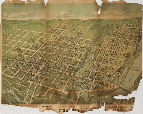 Bird's eye view of the city of Allentown, Pa