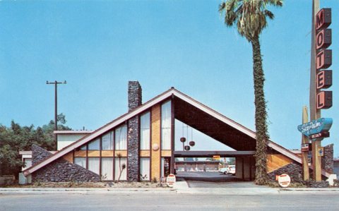 Sky Palm Motel, Tustin Ave., Orange, early 1960s