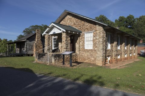 The old grange hall in the tiny South Carolina community of Donalds