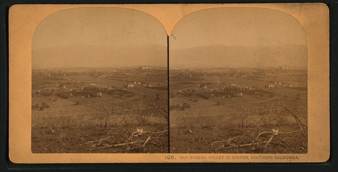 San Gabriel Valley in winter, Sountern California.Alternate Title: Stereoscopic views, American and Foreign Scenery, no…