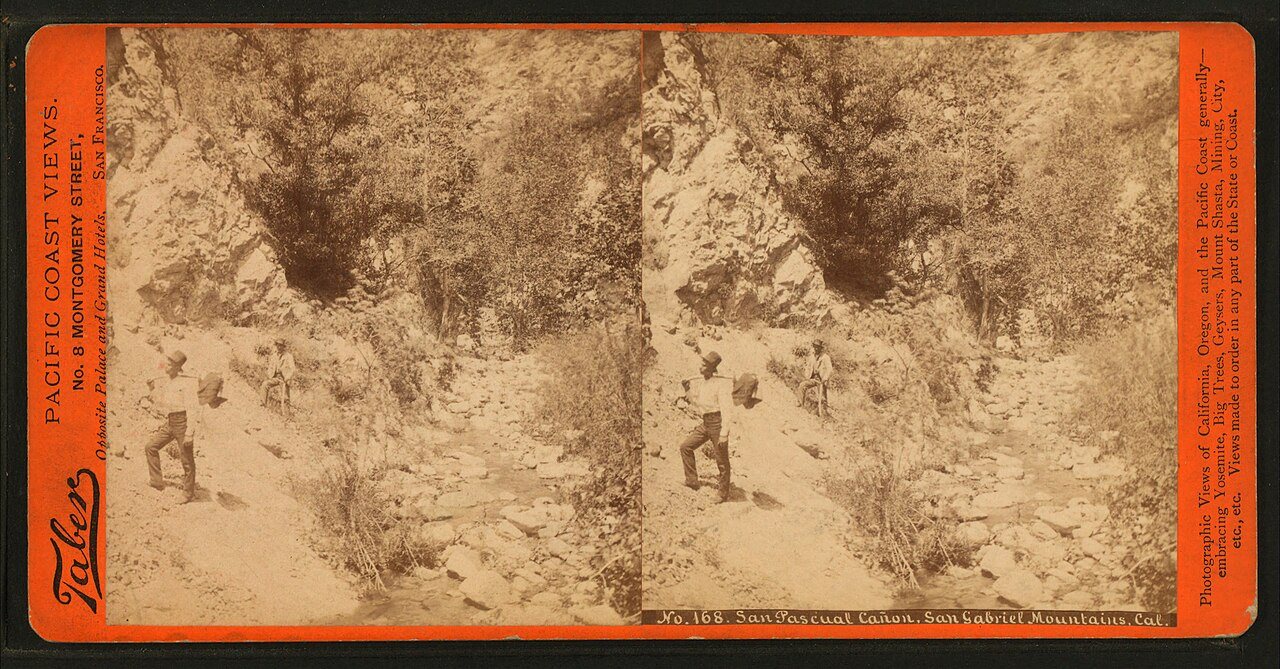 San Pascual Canon, San Gabriel Mountians, Cal.Alternate Title: Pacific Coast Views, no. 168