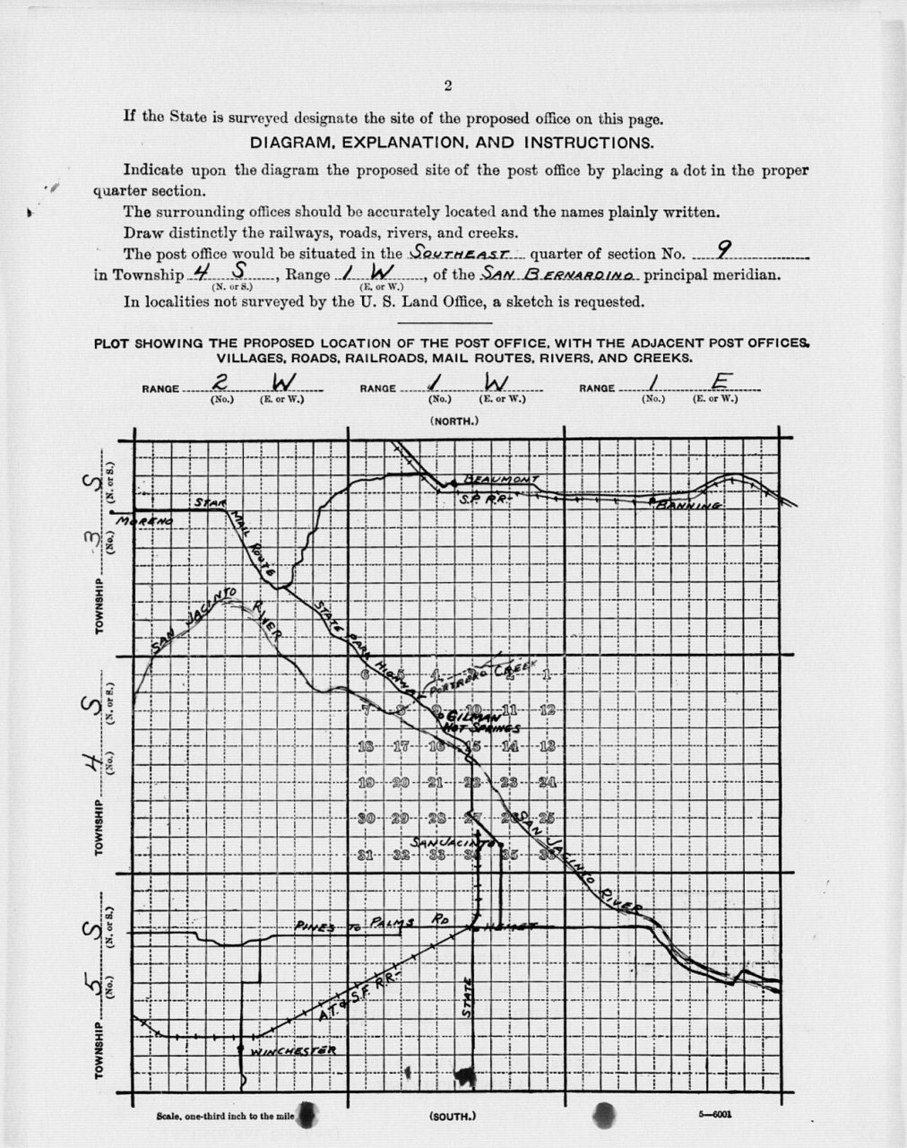 Location of Gilman Hot Springs, Riverside County, California (1938) 01
