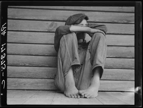 Sharecropper boy, Chesnee, South Carolina, 8b32096