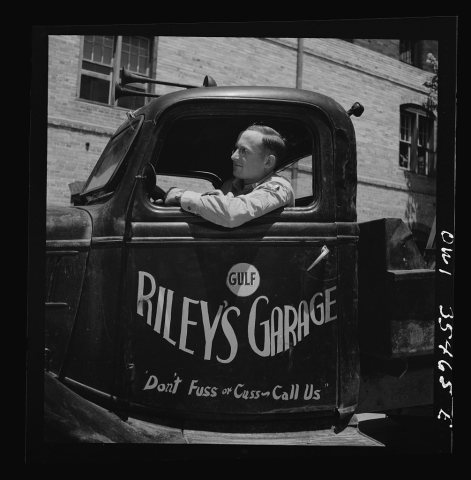 Untitled photo, possibly related to: Bowman, South Carolina. Sergeant John Riley of the 25th service group of the Air S…