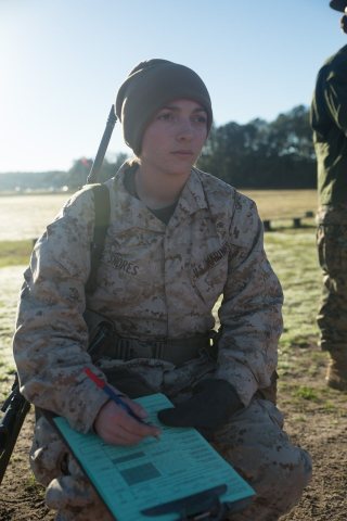 Wildomar, Calif., native training at Parris Island to become U.S. Marine 131219-M-PG802-026