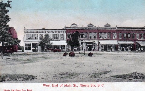 Ninety Six - West end of Main Street