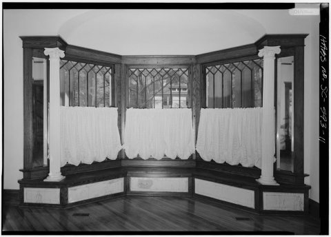 INTERIOR, FIRST FLOOR, BAY WINDOW ON NORTHEAST WALL - Joseph Banks House, 104 Dantzler Street, Saint Matthews, Calhoun …
