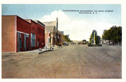 Walhalla - Confederate Monument, Main Street