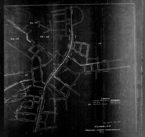 1940 Census Enumeration District Maps - South Carolina - York County - Clover - ED 46-42, ED 46-43, ED 46-44, ED 46-45,…