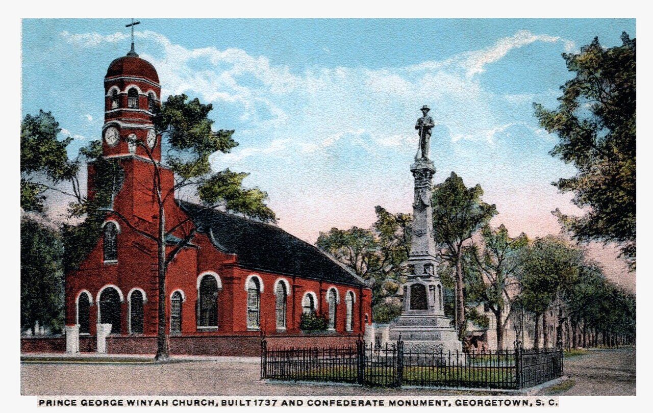 Georgetown - Prince George Winyah Church and Confederate Monument