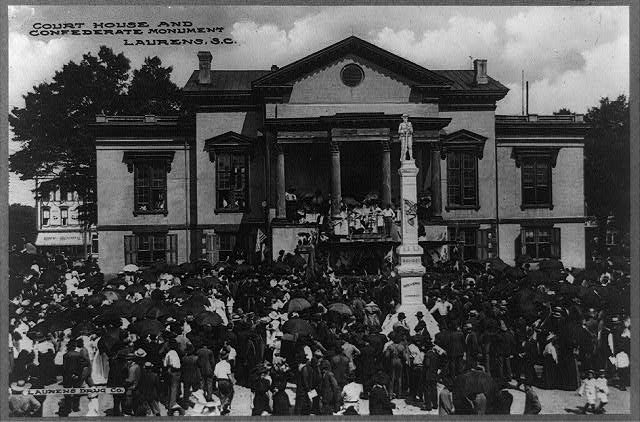 Court house and Confederate monument