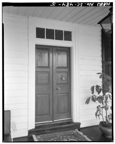 EAST SIDE ENTRY TO SOUTHEAST ROOM, FIRST FLOOR. There is no hall in the front of the house, only at the rear (west) sid…