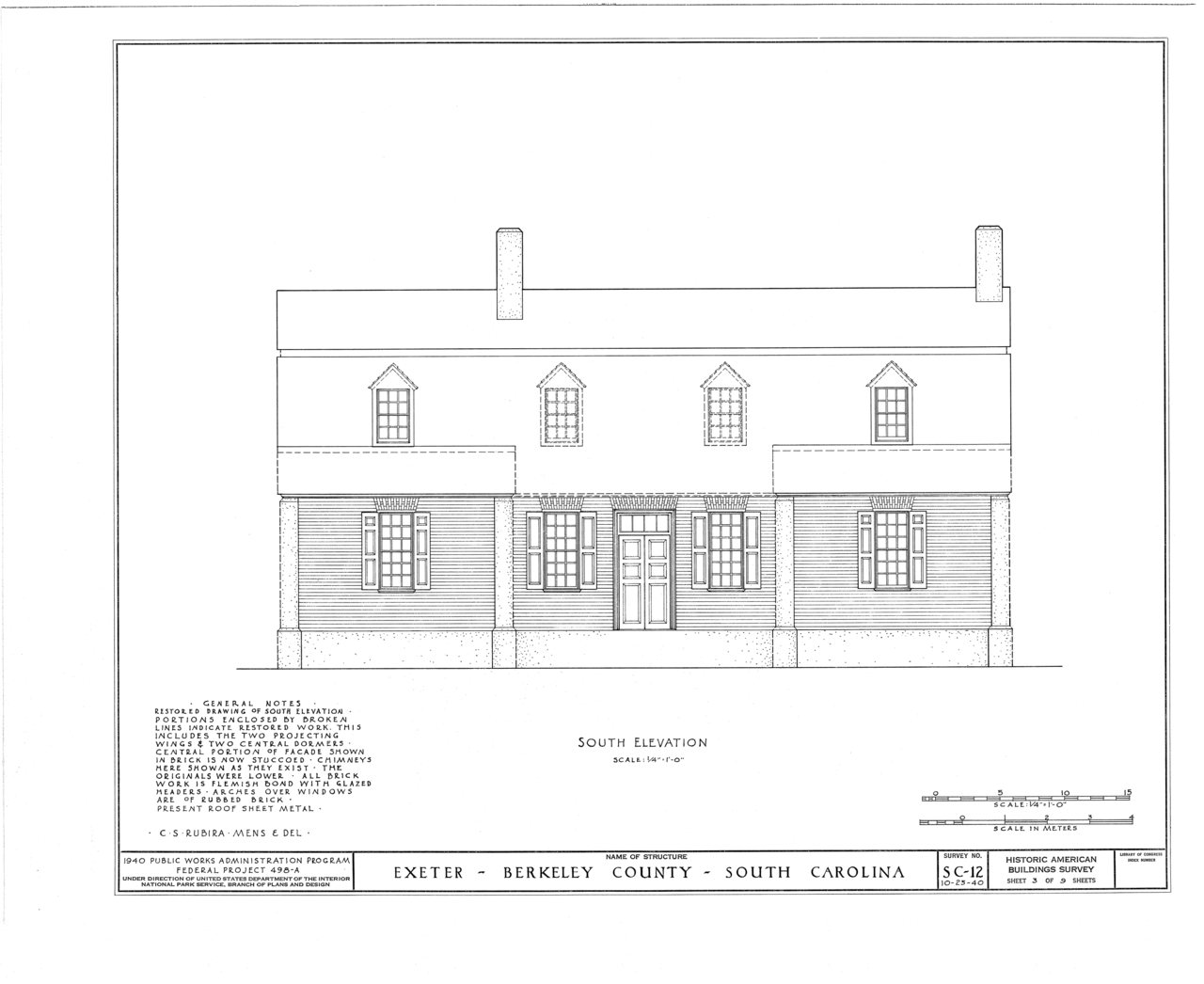 HABS SC,8-MONCO.V,1- (sheet 3 of 9) - Exeter, Cooper River, West Branch