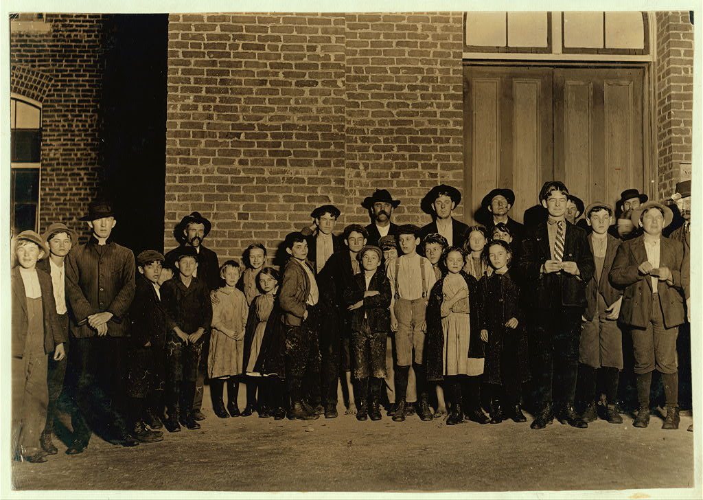 A few of the employees in the Clinton Mills