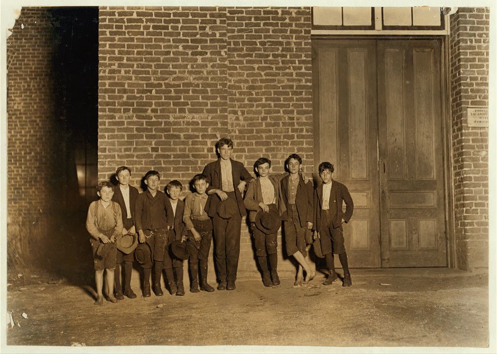 A few of the youngsters employed