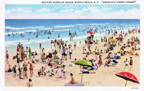 Myrtle Beach - Bathing scene