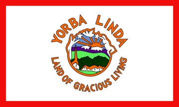 Flag of Yorba Linda, California (1981–2021)