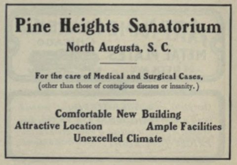 Pine Neights Sanatorium ("American medical directory", 1906 advert)
