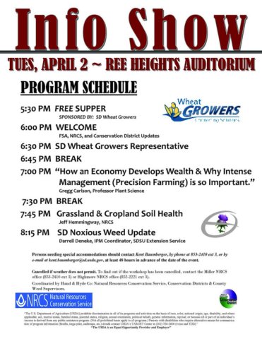Soil Health to be Featured at Info Show April 2 at