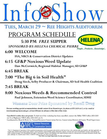 March 29 Info Show at