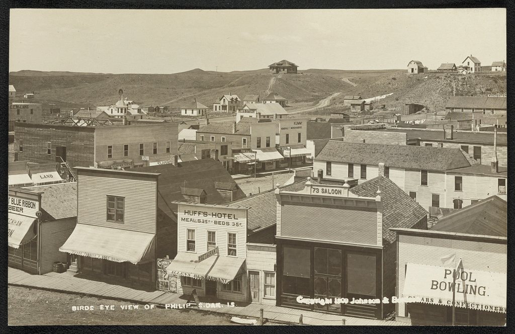 Birds eye view of Philip, S. Dak