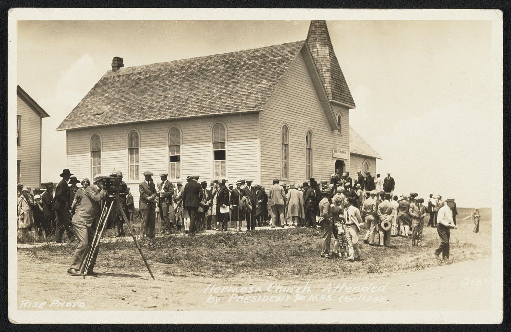Hermosa Church. Attended by President & Mrs. Coolidge