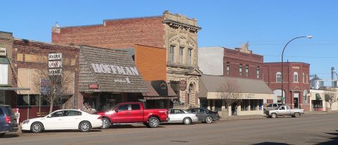 Platte, South Dakota- W side Main between 4 and 5 1