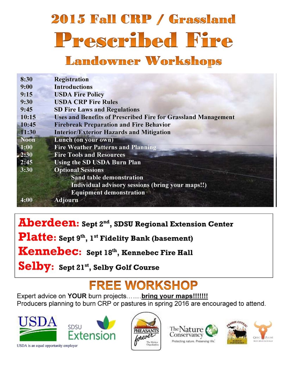 Free Fire - Prescribed Burn Landowner Workshops