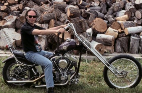 Neil Young on chopper