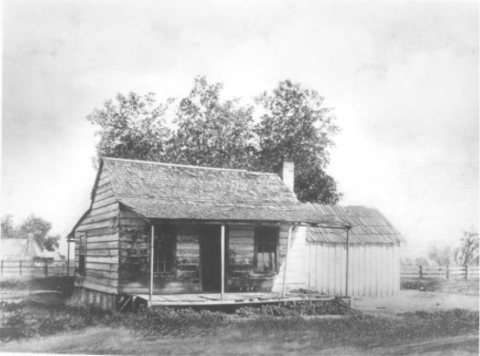 Chris Evans home in Visalia on Strawberry Ave and 2nd Ave, 1894