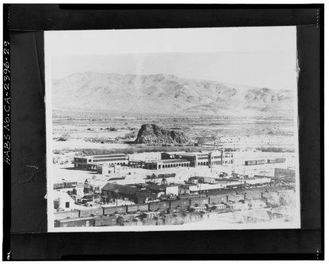 HISTORIC VIEW OF HARVEY HOUSE, FACING NORTHEAST - Casa Del Desierto, 685 North First Avenue, Barstow, San Bernardino Co…