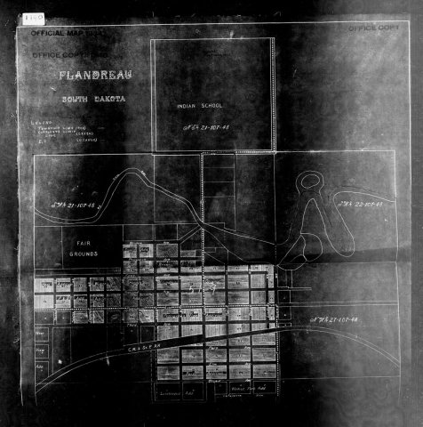 1940 Census Enumeration District Maps - South Dakota - Moody County - Flandreau - ED 51-9