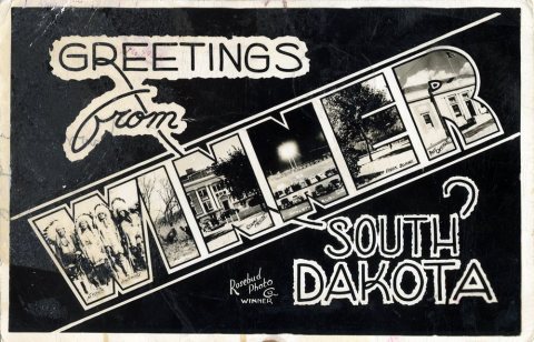 Greetings from Winner, South Dakota - Large Letter Postcard