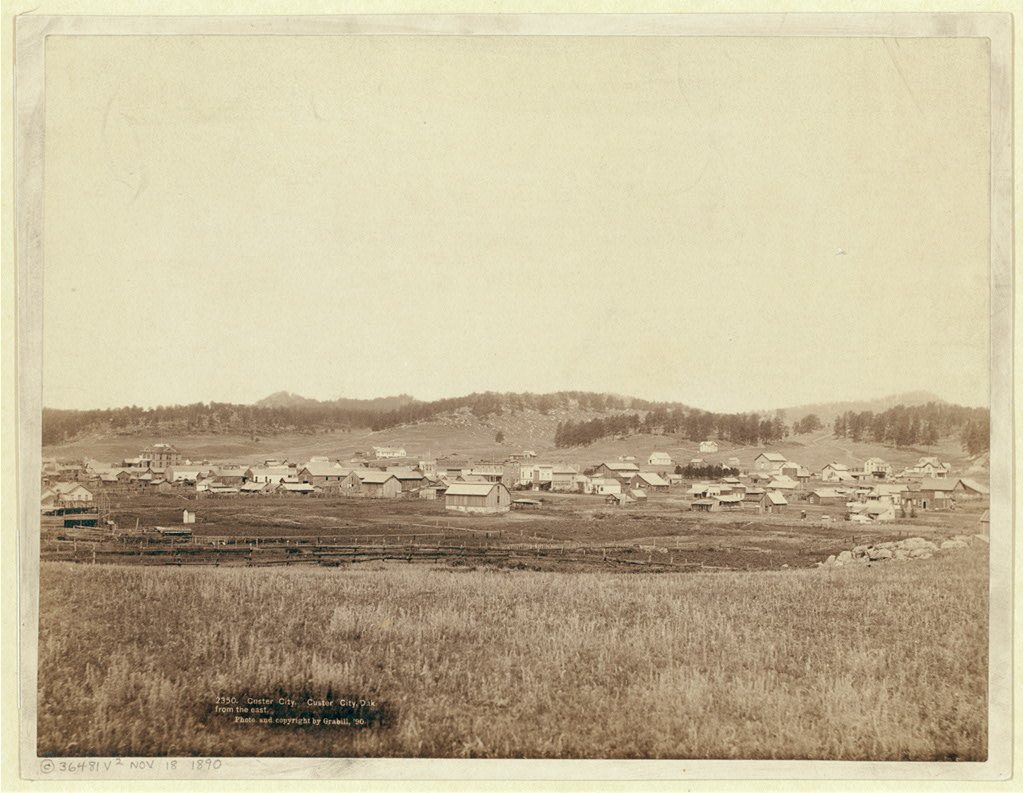 Custer City. Custer City, Dak. from the east