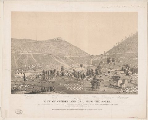 View of Cumberland Gap, from the south