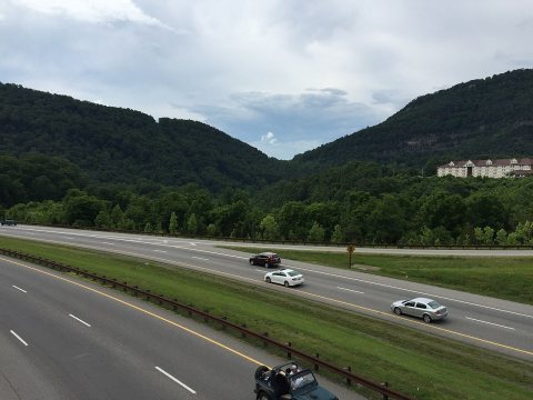 2017-06-12 15 40 51 View of Cumberland Gap on the border of Kentucky and Virginia from the junction of U.S. Route 25E a…